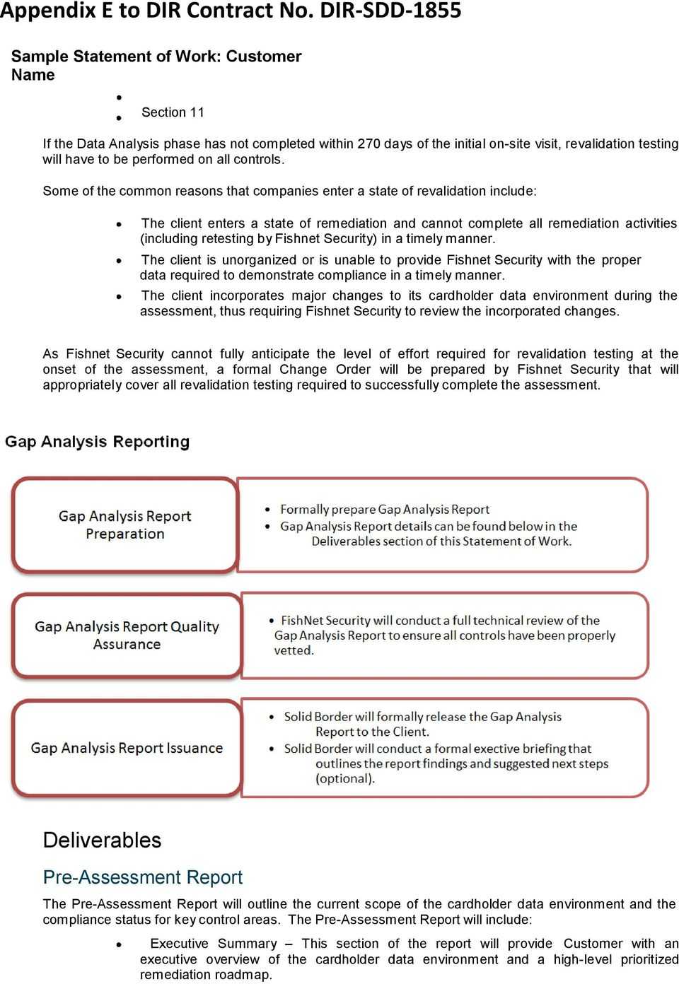 Sample Statement Of Work - Pdf Free Download Regarding Pci Dss Gap Analysis Report Template