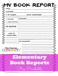 Sandwich Book Report Printout within Sandwich Book Report Printable Template