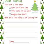 Santa Christmas Letter – Letter To Santa Inside Santa Letter Template Word