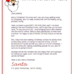 Santa Letter Stationary – Official North Pole Mail With Santa Letter Template Word