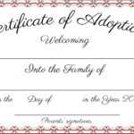 Satisfactory Free Printable Adoption Papers | Felix Blog Intended For Blank Adoption Certificate Template
