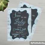 Save The Date Baby Shower Card Template Made In Ms Word Regarding Save The Date Templates Word