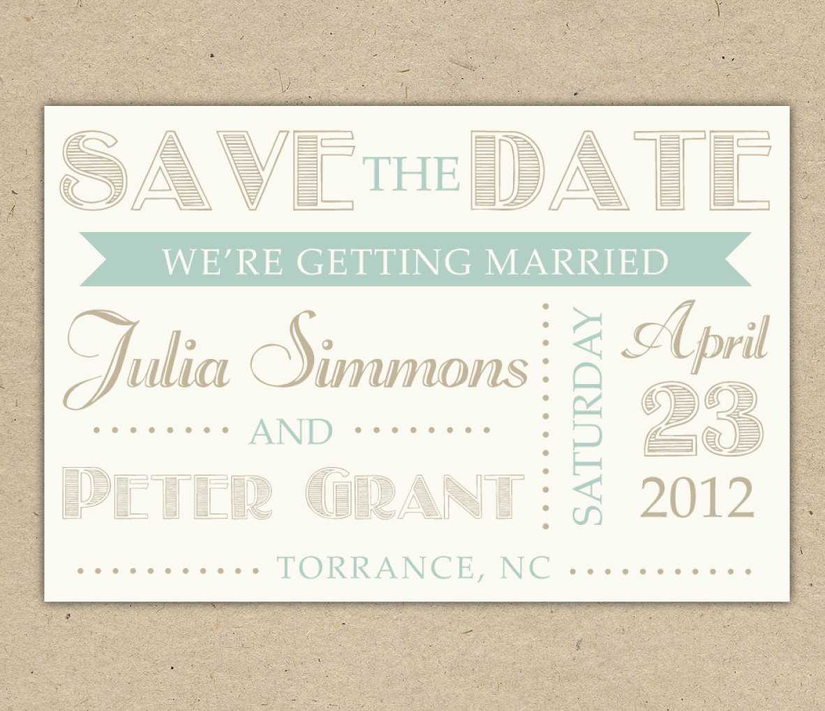 Save The Date Templates | E Commercewordpress Throughout Save The Date Template Word