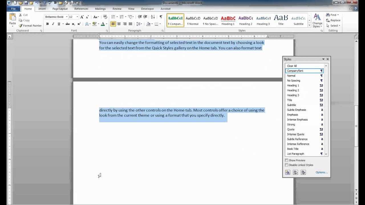 Saving Styles As A Template In Word Regarding How To Save A Template In Word