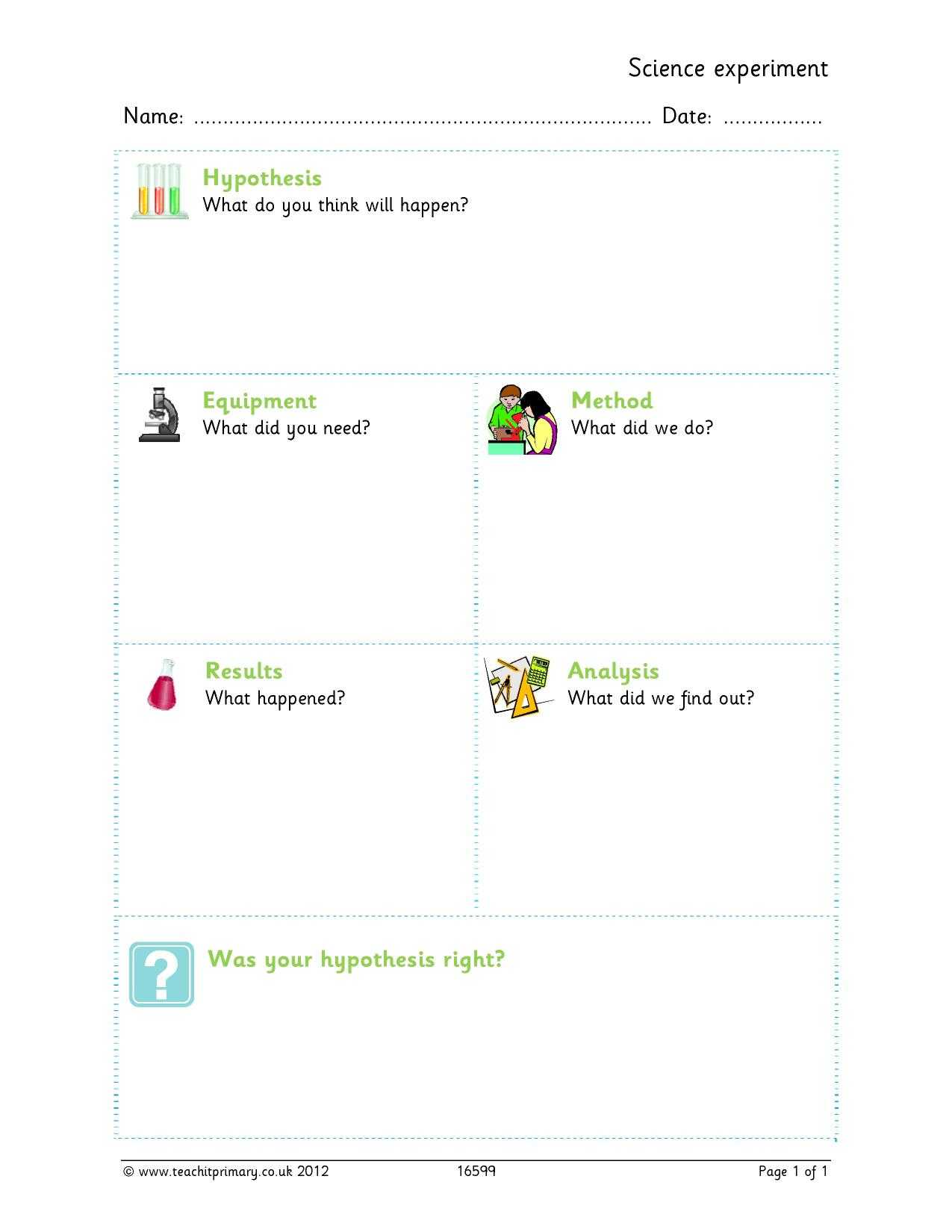 Science Experiment Template With Regard To Science Report Template Ks2