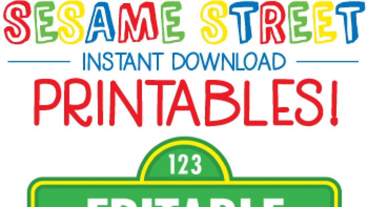 Sesame Street Birthday Printables – Including Editable Intended For Sesame Street Banner Template