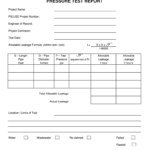 Sewe Line Pressure Test Form – Fill Online, Printable Intended For Hydrostatic Pressure Test Report Template