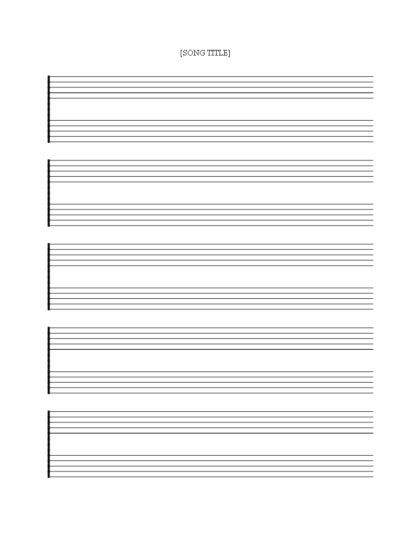 Sheet Music Templates - Papele.alimentacionsegura Intended For Blank Sheet Music Template For Word