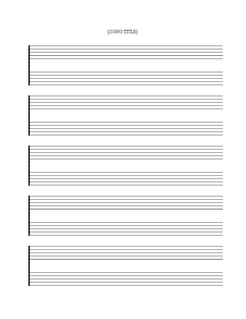 Sheet Music Templates – Papele.alimentacionsegura Intended For Blank Sheet Music Template For Word