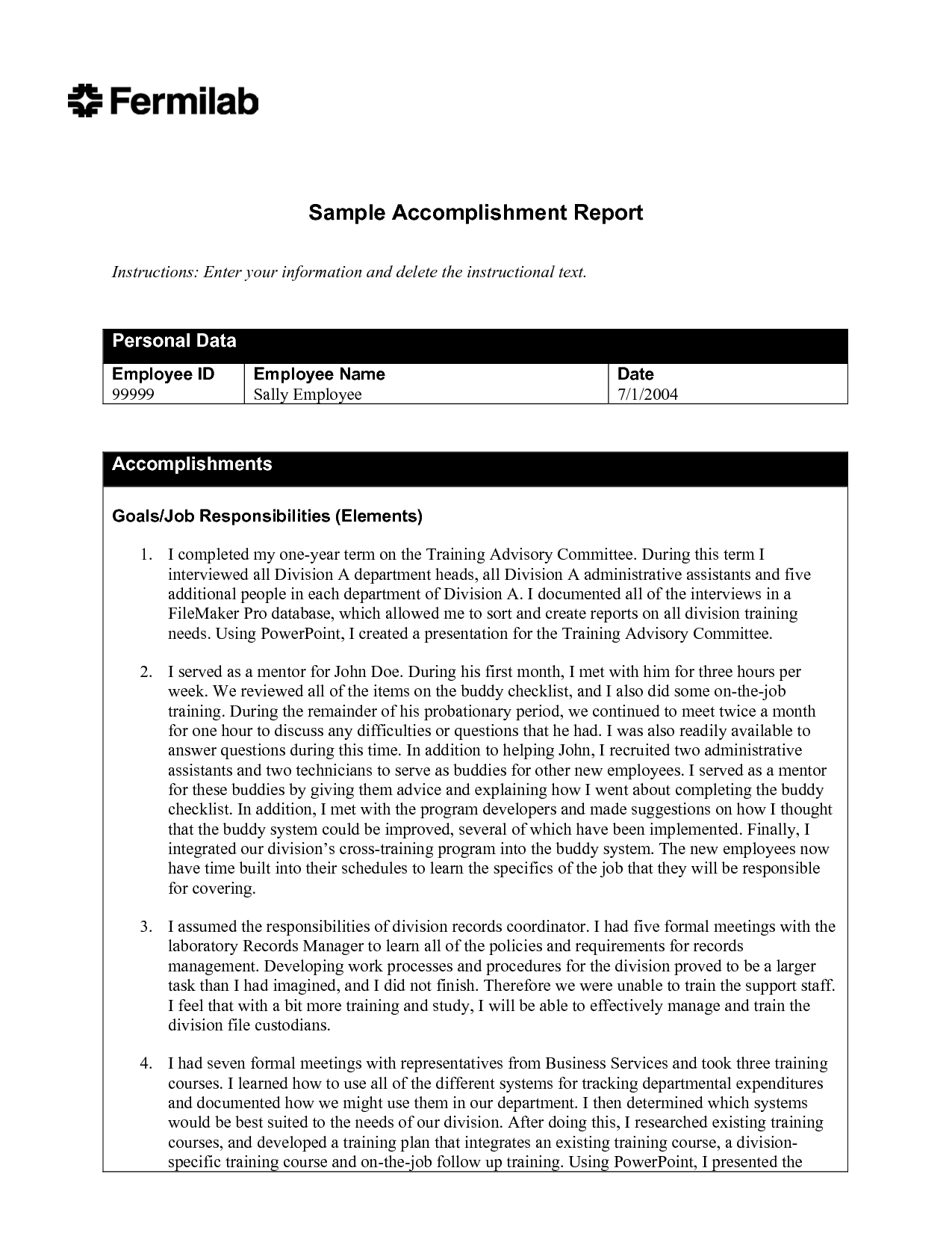 Simple Accomplishment Report Template Sample : V M D Regarding Simple Report Template Word