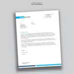 Simple And Clean Word Letterhead Template – Free – Used To Tech With Word Stationery Template Free
