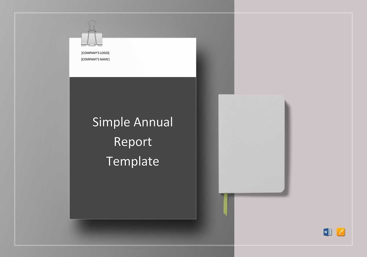 Simple Annual Report Template With Simple Report Template Word