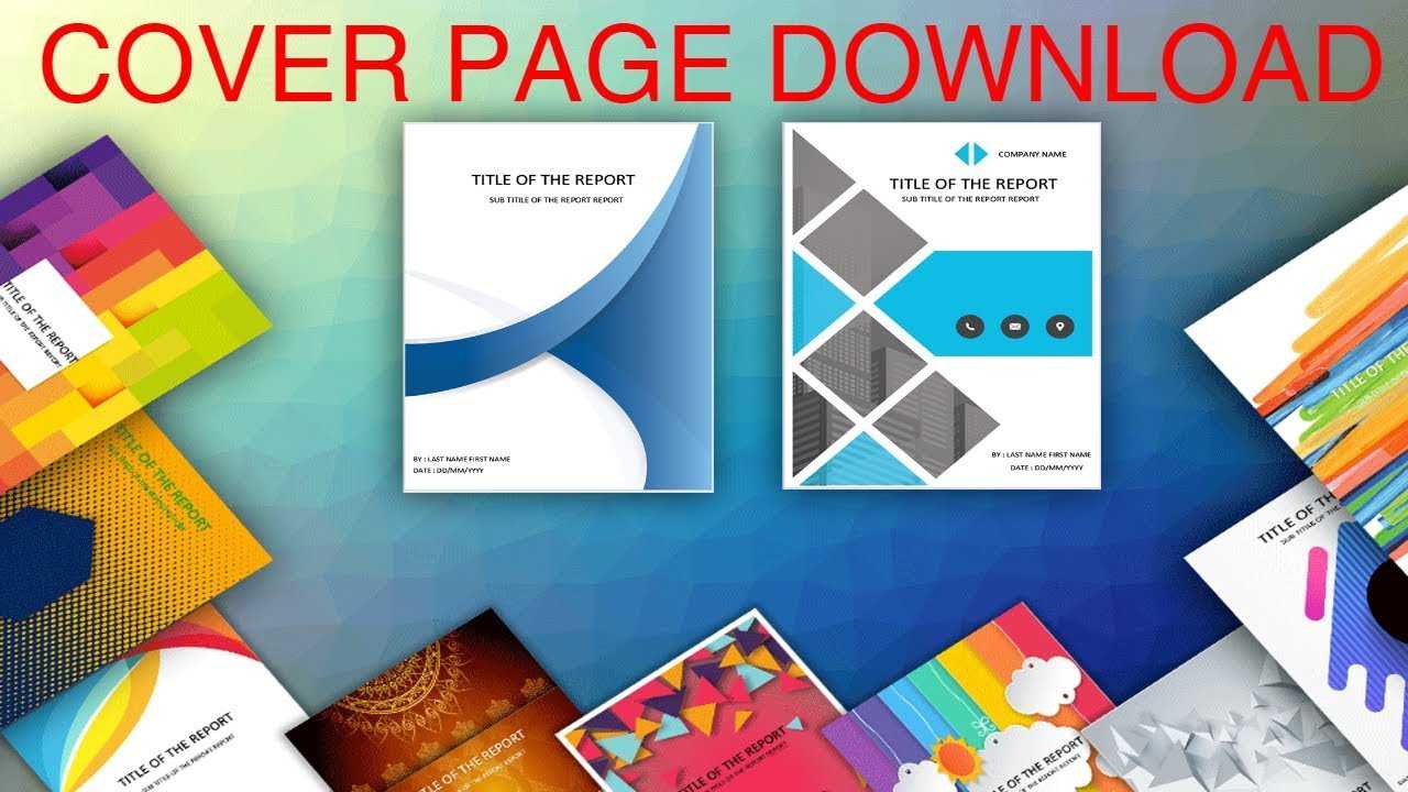 Simple Blue Cover Page Inside Microsoft Word Cover Page Templates Download