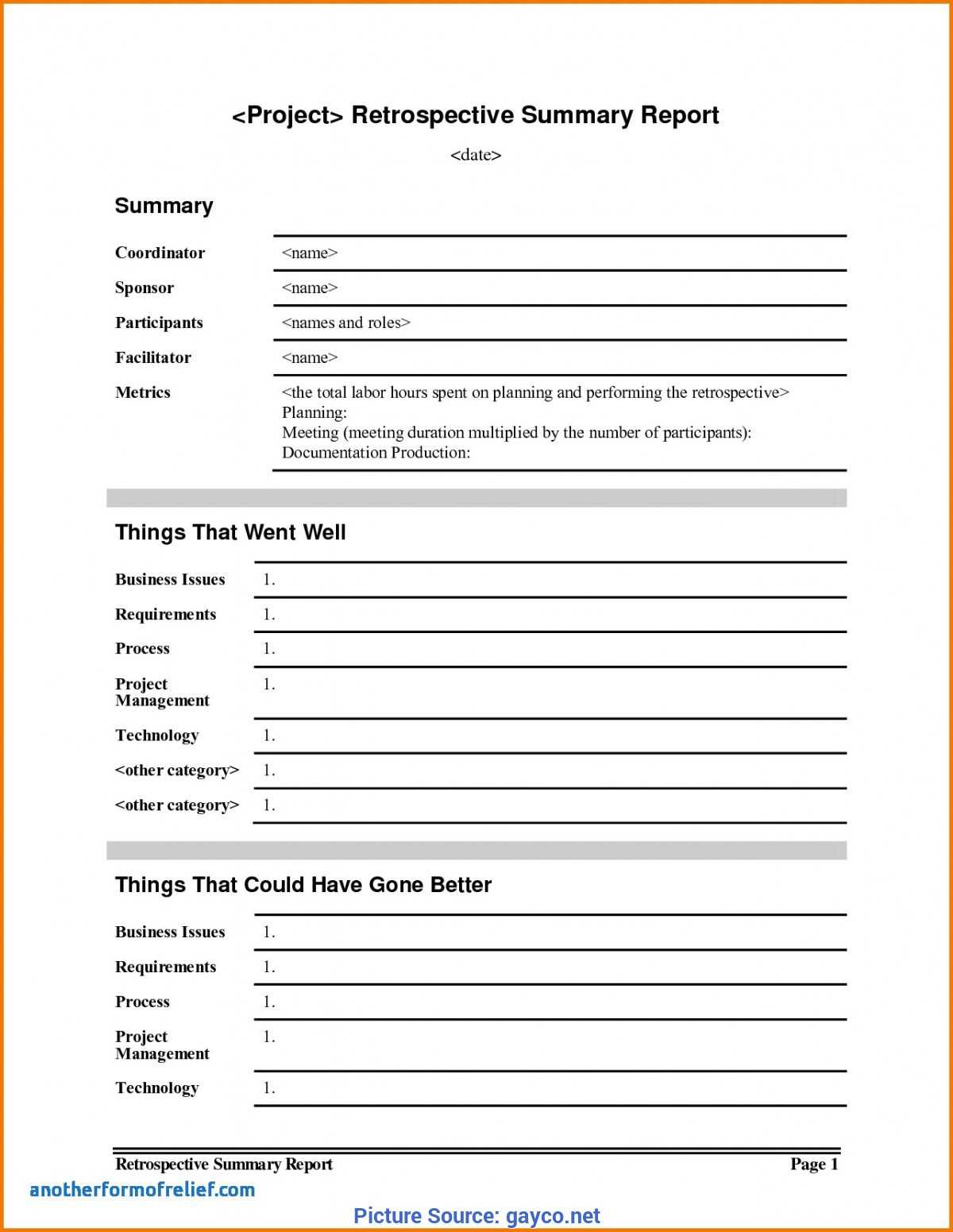 Simple Project Lessons Learnt Template Lessons Learnt Report Intended For Lessons Learnt Report Template