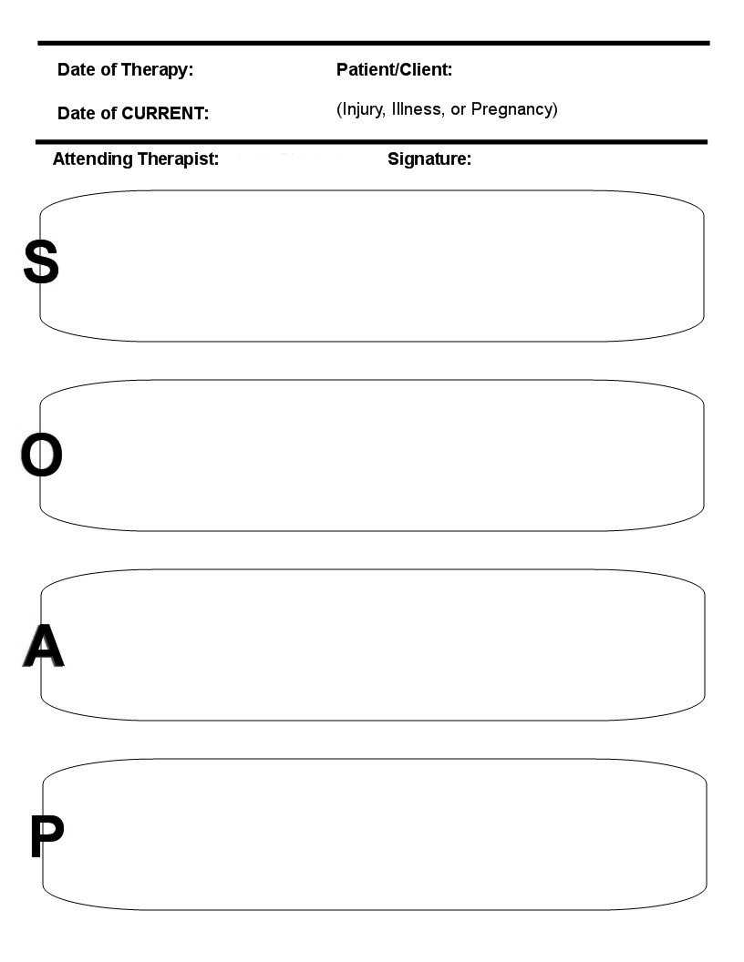 Soap Note Template. Soap Note Template 10 Download Free Intended For Blank Soap Note Template