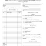 Soccer Game Report Template – Fill Online, Printable In Coaches Report Template