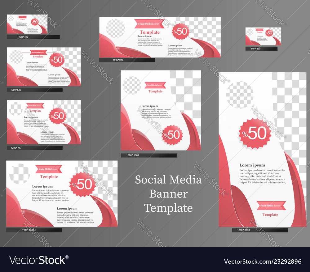 Social Media Banner Template Set With Regard To Product Banner Template