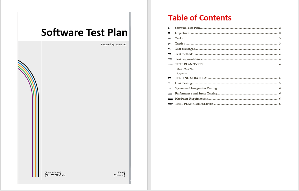 Software Test Plan Template - Word Templates With Software Test Plan Template Word