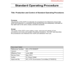 Sop Template – 6 Free Templates In Pdf, Word, Excel Download Throughout Free Standard Operating Procedure Template Word 2010