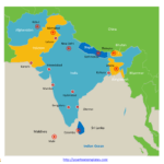 South Asia Map Free Templates – Free Powerpoint Templates Throughout Blank City Map Template