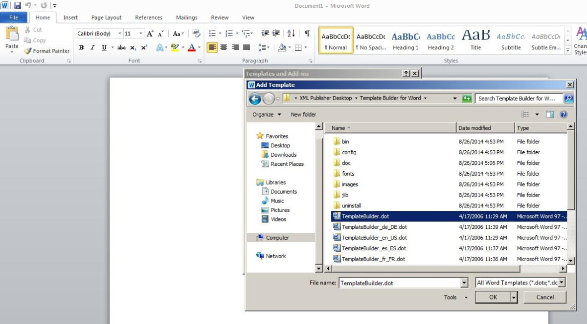 Word 2010 Templates And Add Ins - Sample Design Templates