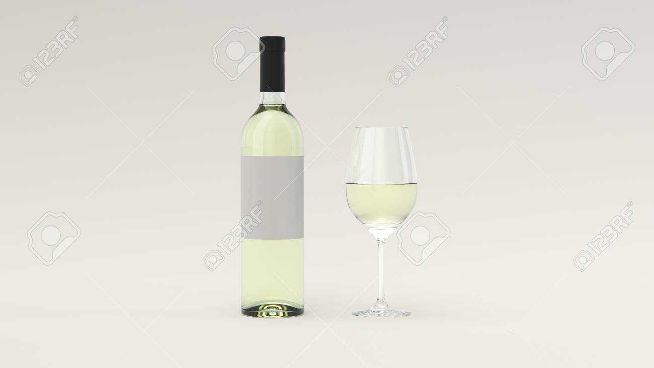 Stock Illustration Within Blank Wine Label Template