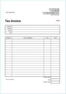Stylish Australian Invoice Template Word As Free Templates regarding Free Printable Invoice Template Microsoft Word