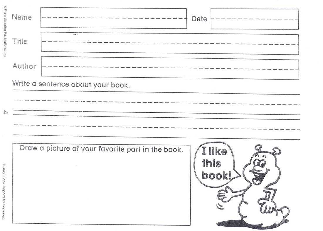 Summer Book Report - Mrs. Kozlowski's First Grade Regarding Book Report Template Grade 1