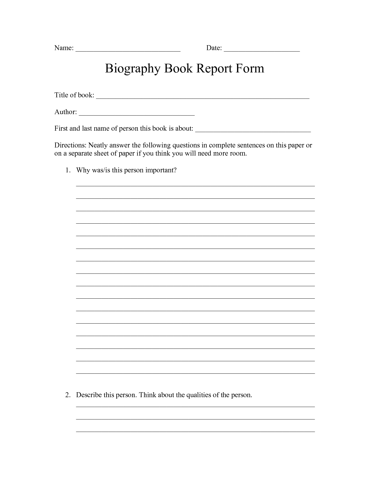 Super Teacher Worksheet Grade Book | Printable Worksheets Within First Grade Book Report Template