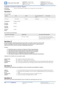 Supplier Corrective Action Report Template: Improve Your pertaining to Corrective Action Report Template