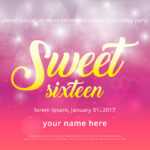 Sweet 16 Free Vector Art – (18,593 Free Downloads) Pertaining To Sweet 16 Banner Template