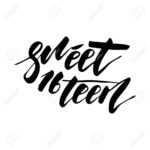 Sweet Sixteen – Lettering Design For Posters, Flyers, T Shirts,.. Pertaining To Sweet 16 Banner Template