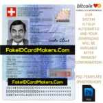Switzerland Id Card Template Psd Editable Fake Download Within Blank Social Security Card Template
