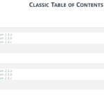 Table Of Content Templates For Powerpoint And Keynote With Regard To Blank Table Of Contents Template