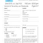 Take Note: Music Discovery Camp 2012 Registering Now! With Regard To Camp Registration Form Template Word