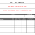 Task Status Report Format| Samples | Word Document Inside Word Document Report Templates