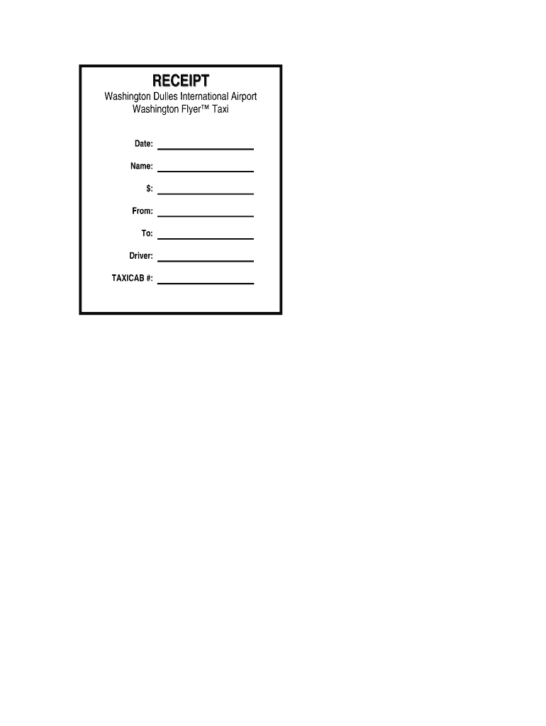 Taxi Receipt Generator – Fill Online, Printable, Fillable Throughout Blank Taxi Receipt Template