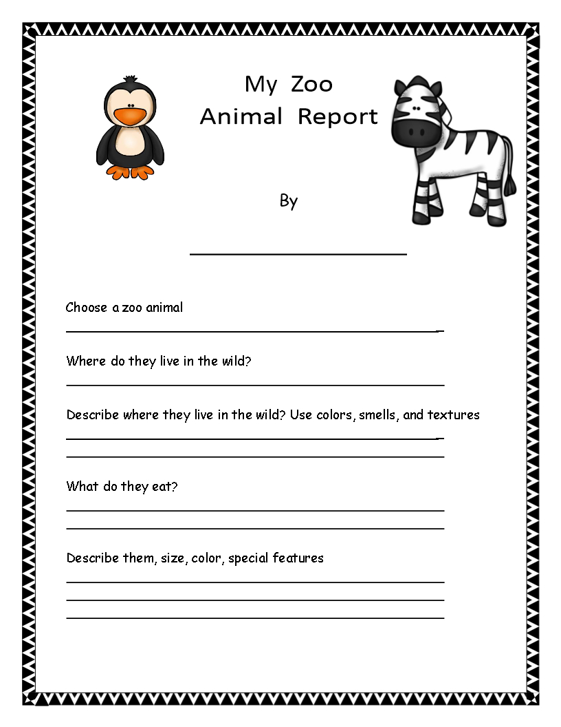 Télécharger Gratuit Animal Report Example In Animal Report Template