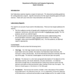 Template From Baylor | Manualzz Regarding Engineering Lab Report Template