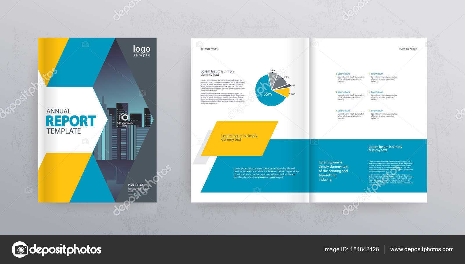 Template Layout Design Cover Page Company Profile Annual With Regard To Cover Page For Annual Report Template
