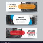 Template Of Horizontal Web Banners With Round And With Regard To Product Banner Template
