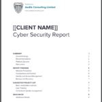 Template Report Cover – Aedile Consulting Throughout Information Security Report Template
