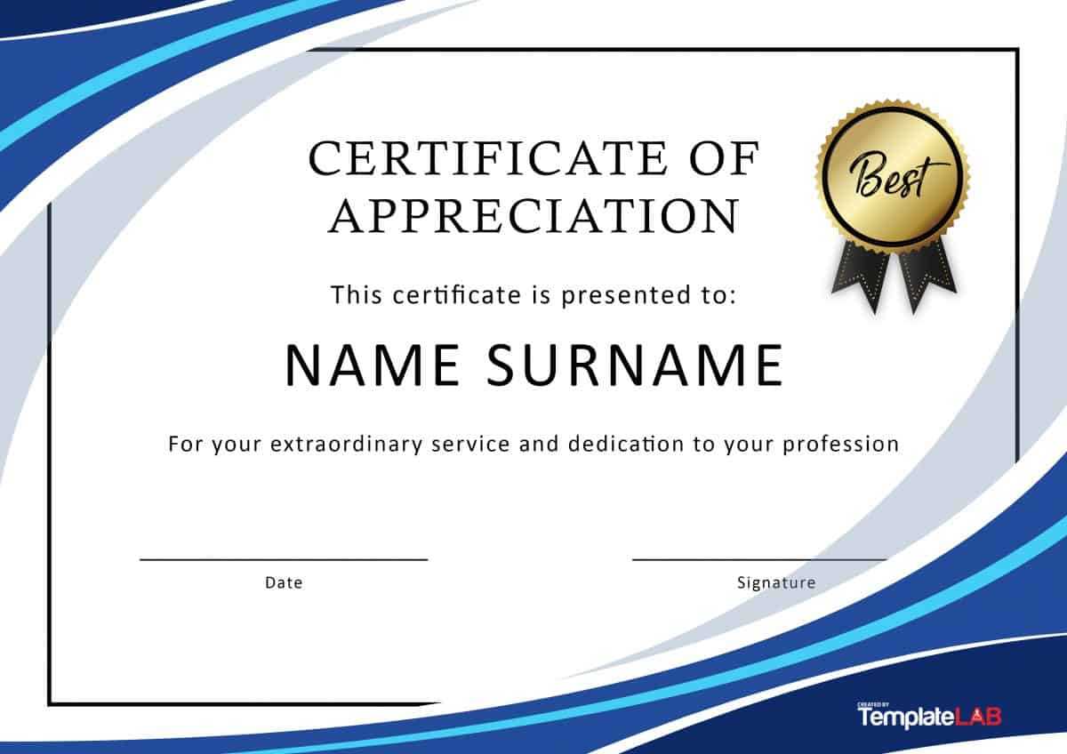 Templates For Certificates Of Appreciation – Papele Pertaining To Blank Certificate Templates Free Download