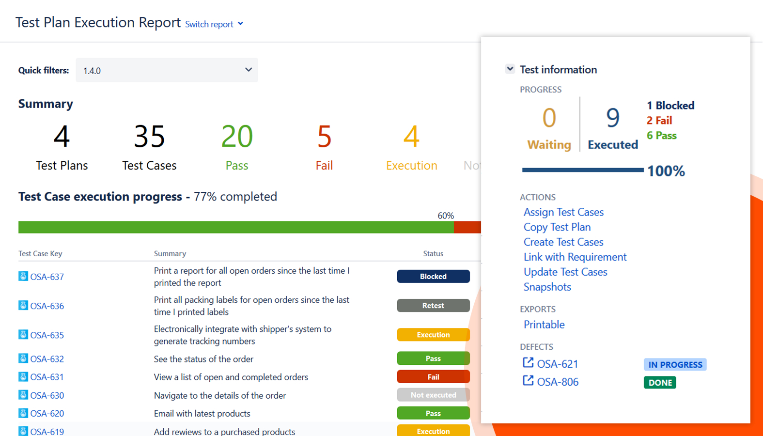 Testflo – Test Management For Jira | Atlassian Marketplace With Regard To Test Case Execution Report Template