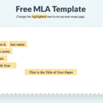 The Mla Template With Regard To Mla Format Word Template