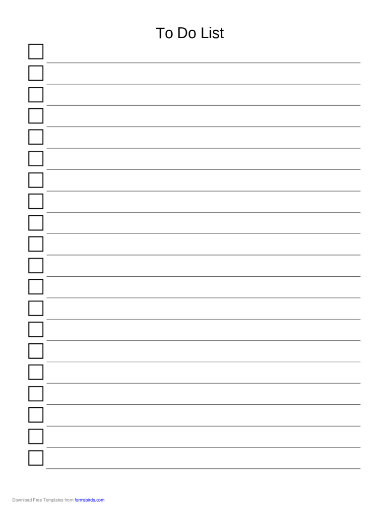To Do List Template – 11 Free Templates In Pdf, Word, Excel Regarding Blank To Do List Template