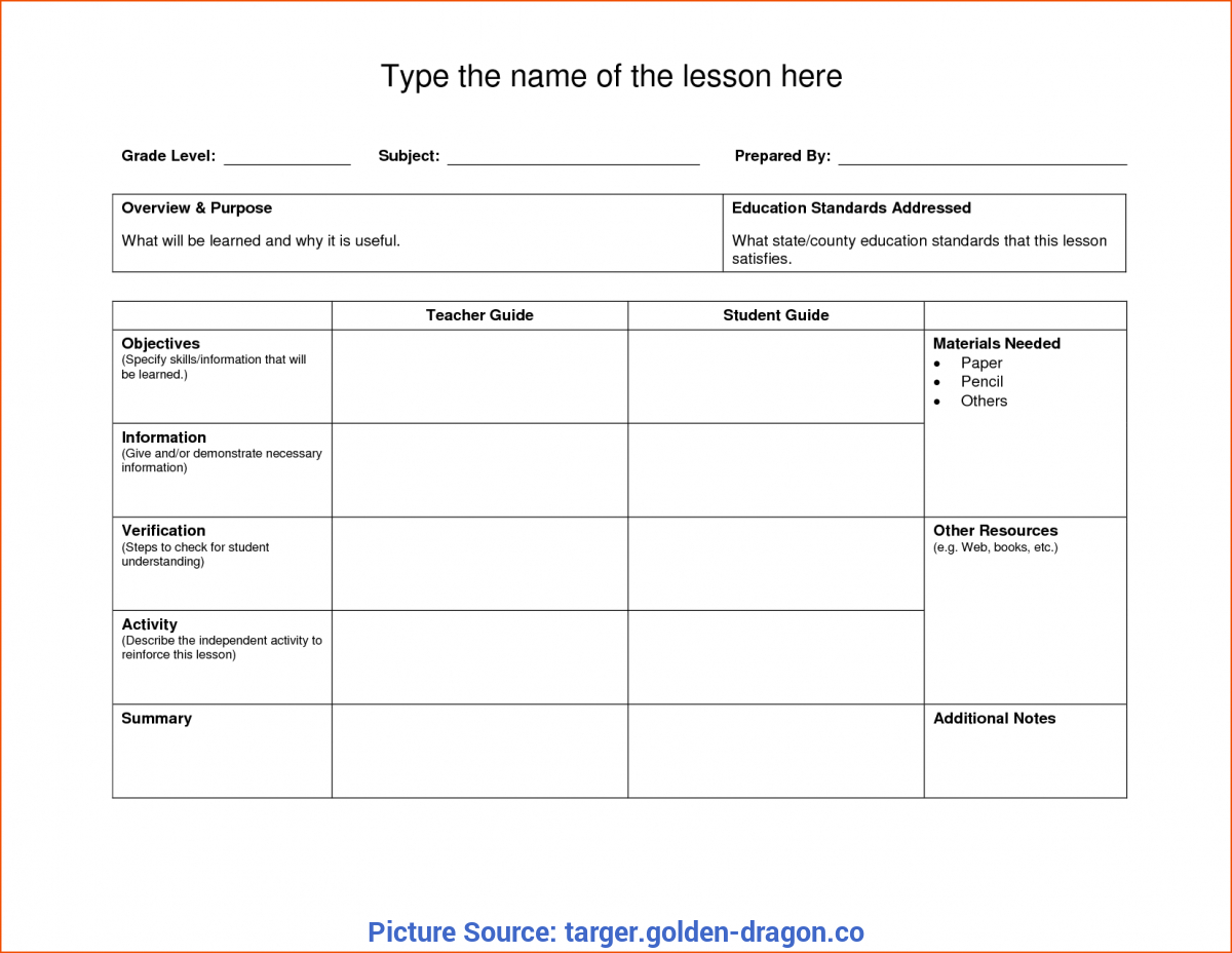 Top Blank Lesson Plan Template Nz Unit Lesson Plans Template In Blank Unit Lesson Plan Template
