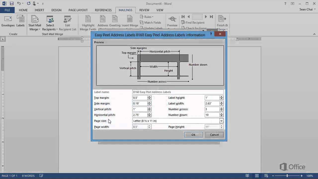 Training – Create Labels In Word 2013 Create And Print Labels – Video 1 Of 4 Within How To Create A Template In Word 2013
