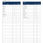 Travel Packing Checklist Template Word | Free Resume Samples For Blank Packing List Template