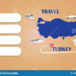 Travel Turkey Template Vector Stock Vector – Illustration Of Pertaining To Blank Turkey Template